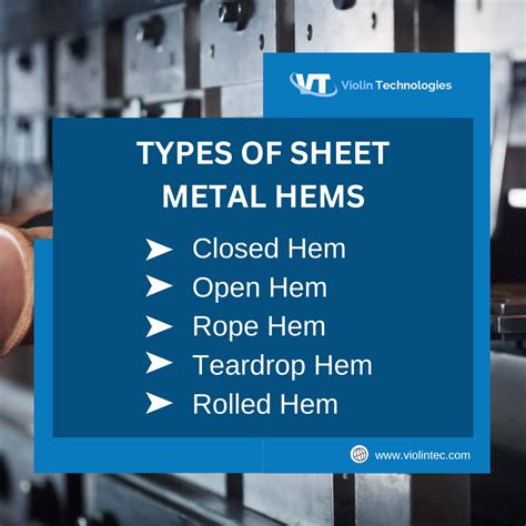 single hem sheet metal|sheet metal hems types.